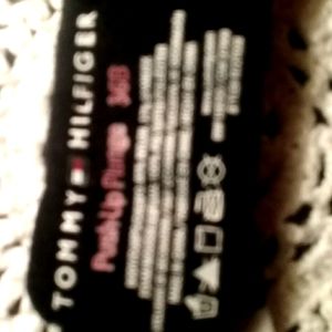 Lace embellished Tommy push-up black bra